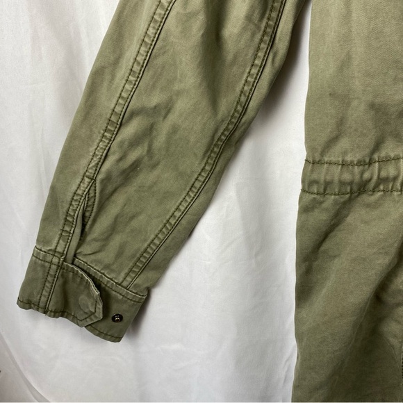 Madewell Passage Utility Cargo Olive Green Military Full Zip Up Jacket Small - Picture 13 of 16